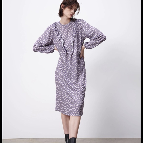 Zara Midi Dress with Ruffles - Picture 5 of 6